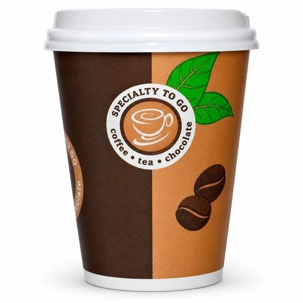 Стакан бумажный 200мл с крышкой Coffee-to-go SP9S (20/50/1000)