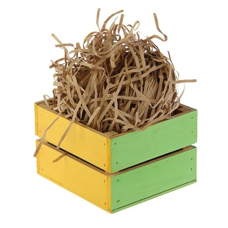 Наполнитель декоративный бумажный 100г крафт коричневый (50)