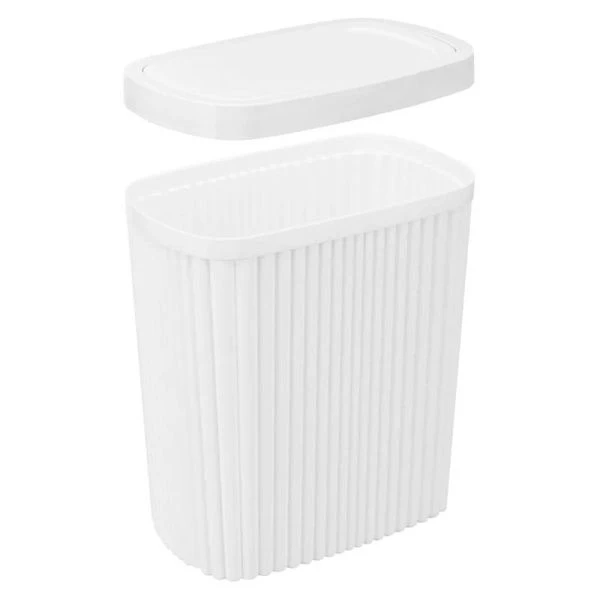 Контейнер для мусора 5,9л 225*140*253мм пластик VELVET белый с подвижной крышкой (6) Контейнер для мусора 5,9л 225*140*253мм пластик VELVET белый с подвижной крышкой (6)