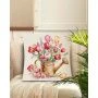 Наволочка декоративная 44*44см гобелен ТЮЛЬПАНЫ в лейке