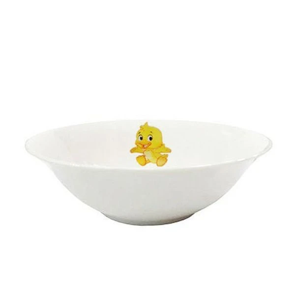 Салатник детский 360мл 15см фарфор УТЕНОК круглый (12/96)