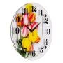 Часы настенные стекло 30см РУБИН Тюльпаны (10)