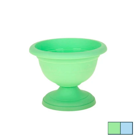 Вазон низкий 3,4л d26см пластик КОЛЫВАНЬ цветной (14) ап