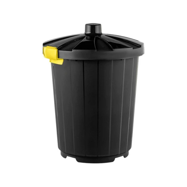 Бак для мусора 105л 55,5*55,5*62,5см пластик антрацит с крышкой на колесах (8) Бак для мусора 105л 55,5*55,5*62,5см пластик антрацит с крышкой на колесах (8)