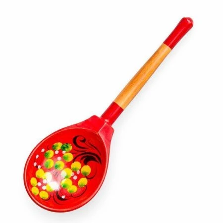 Ложка 19*6см дерево роспись Краснушка (1)