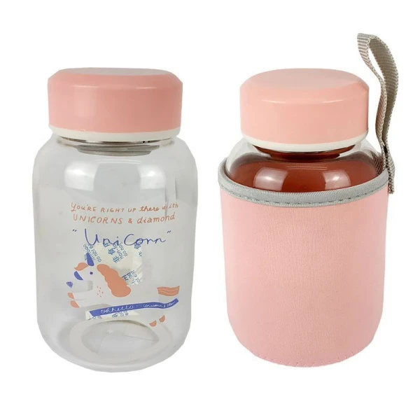 Бутылка для воды 15*8,5см стекло с мет.ситом A-175-87-SB-LSY (50)