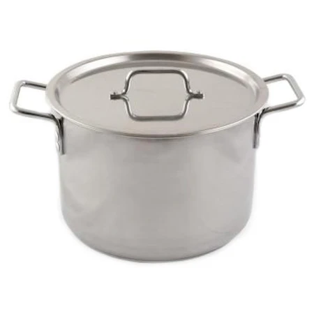 Кастрюля 15л нерж.сталь ОБЩЕПИТ d30см h20см толщина стенок 0,8мм капс.дно КТ-ОБ-15К (1)