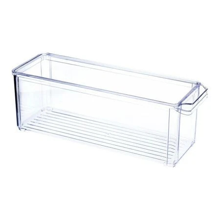 Органайзер для холодильника 10*30*10см пластик Прозрачный с крышкой (12)