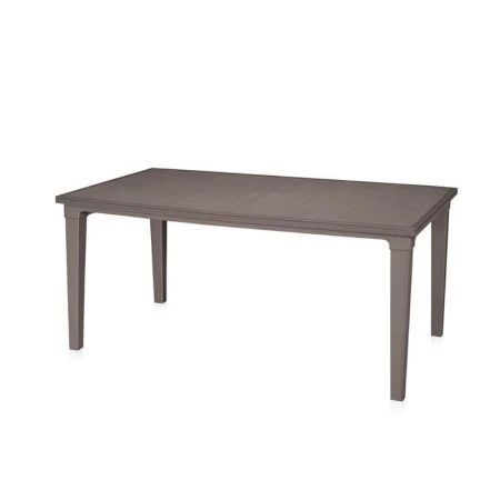 Стол Palermo прямоугольный пластик 1645*930*740мм серо-коричневый (1)
