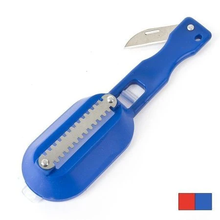 Рыбочистка 20*6*3,4см нерж.сталь ручка полипропилен 3 вида (240)