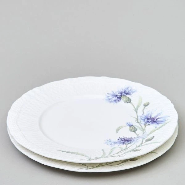 Тарелки мелкие набор 2шт 20,5см фарфор ВАСИЛЬКИ десертные (24)