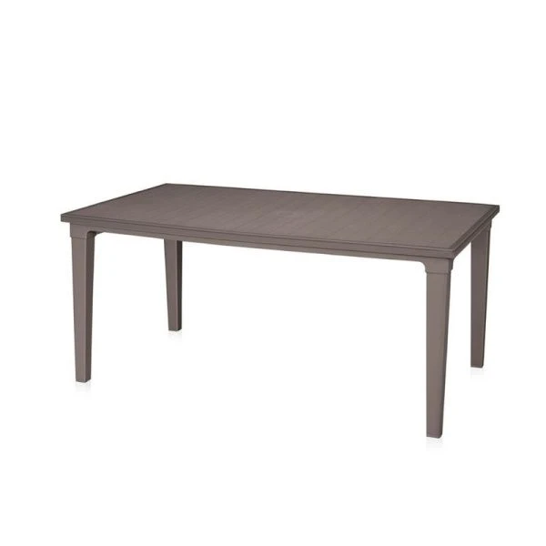 Стол Palermo прямоугольный пластик 1645*930*740мм серо-коричневый (1)