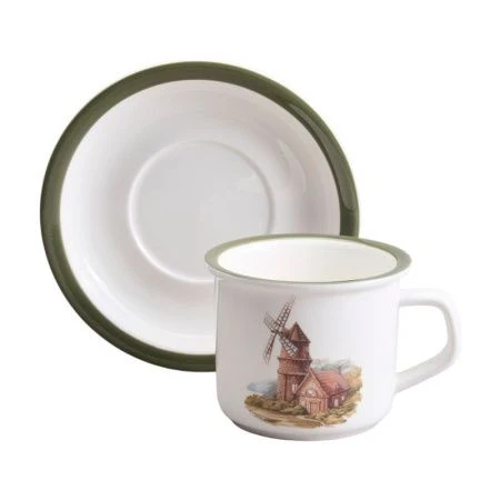 Чайный набор 2пр фарфор Family House на 1 персону 200мл (2/24)