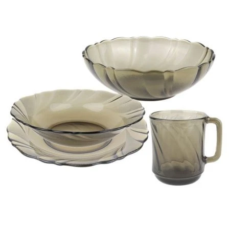 Столовый набор 19пр стекло ALTA MAREA дымка подар.уп (1)