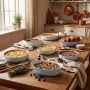 Форма для запекания 22см стекло СМАРТ КУЗИН ДИВАЛИ ГРАНИТ круглая Х1627 (6)