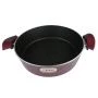 Сотейник 28см алюминий АП МАРИЯ со стекл.крышкой красный кроме индукции