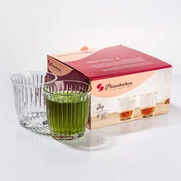 Стаканы набор 4шт 280мл стекло JOY (6)