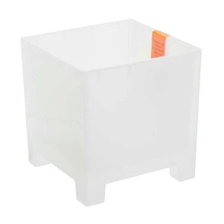 Горшок цветочный 2,1л 14см пластик НАРД с вкладкой прозрачный (8)