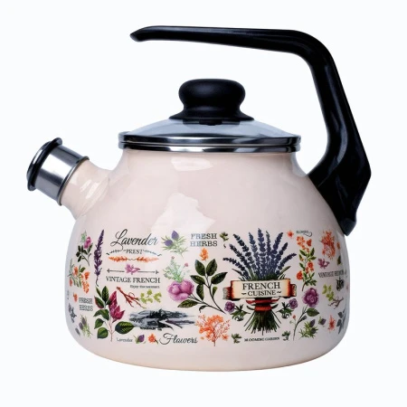 Чайник со свистком 3л эмаль ЭДЕМ ТМ Appetite 4с209я (4)