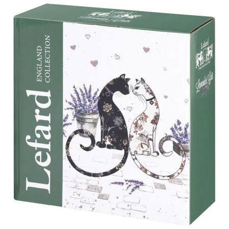 Салатник 730мл 15*7см фарфор ЛАВАНДОВЫЕ КОТЫ (36)