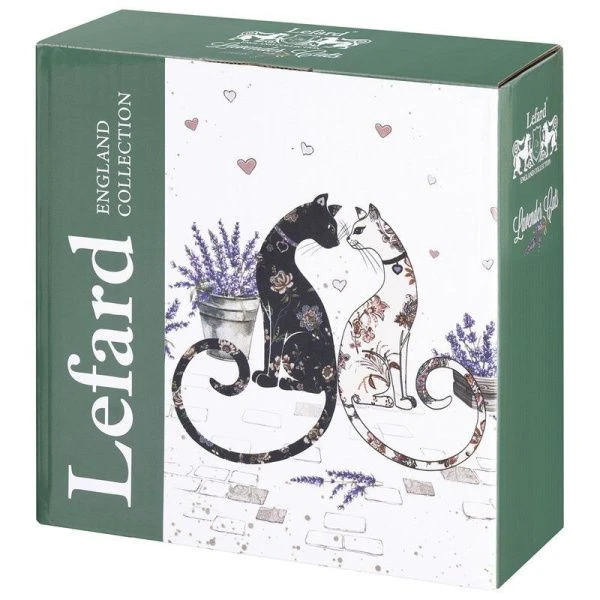 Салатник 730мл 15*7см фарфор ЛАВАНДОВЫЕ КОТЫ (36)