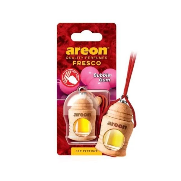 Ароматизатор подвесной деревянный бочонок Areon FRESCO  Bubble Gum (Бабл Гам) 3800034956291