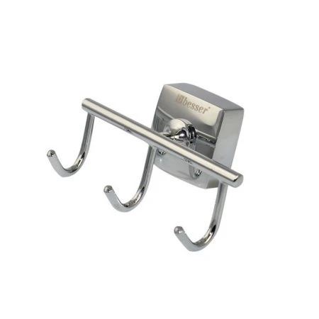 Крючок тройной хром.сталь 10.5*6,5*6,5см, арт.8826