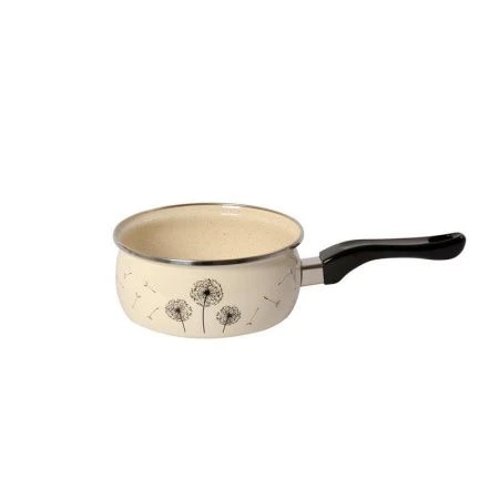 Ковш 1,6л эмаль ОДУВАНЧИК эксклюзив без крышки 16см бакел.ручка 2945 (6)