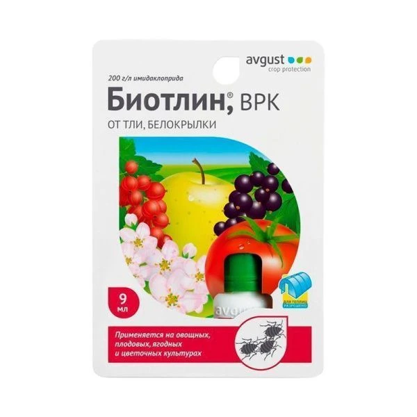 Биотлин 9мл на 30л от тли, белокрылки, ябл.щитовки Август (80)