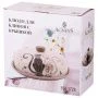 Блюдо для блинов 23*10см керамика ПАРИЖСКИЕ КОТЫ (12)