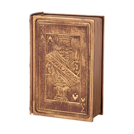 Шкатулка-книга 17*12*5см металл/полиуретан (24)