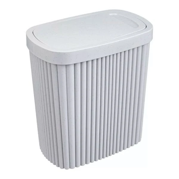 Контейнер для мусора 5,9л 225*140*253мм пластик VELVET светло-серый флэк с подвижной крышкой (6) Контейнер для мусора 5,9л 225*140*253мм пластик VELVET светло-серый флэк с подвижной крышкой (6)