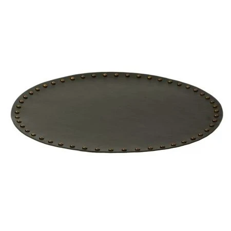 Салфетка сервировочная 38см VINTAGE хаки с заклепками DMP01 (24