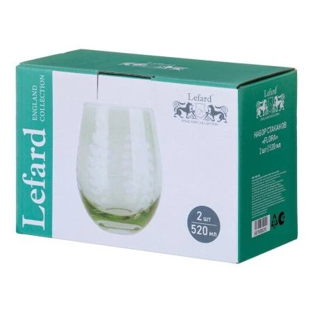 Стаканы для воды набор 2шт 520мл стекло Flora (12)