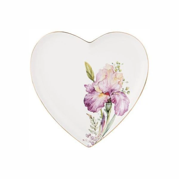 Тарелка мелкая 21,5*2см фарфор ИРИС фигурная (48)