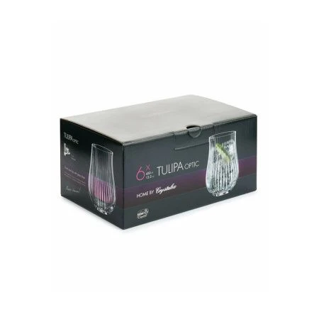 Стаканы для воды набор 6шт 450мл стекло ТУЛИПА opt (8)