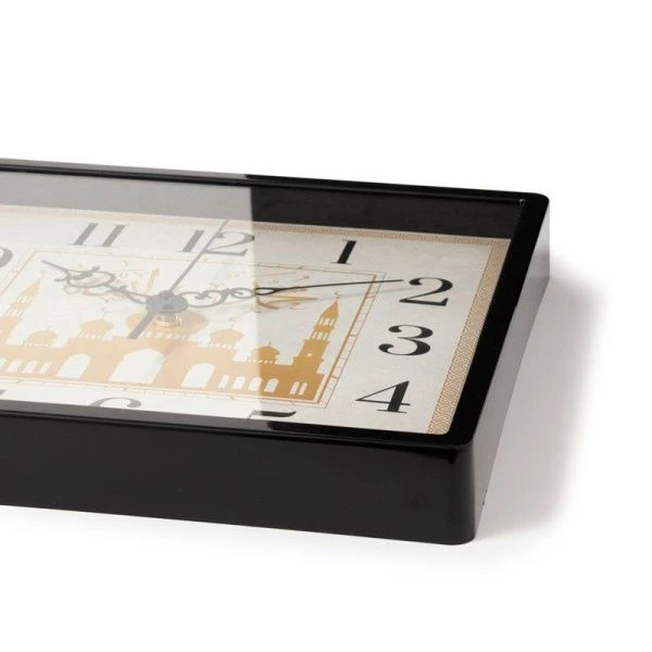 Часы настенные 30*30см пластик РУБИН Мечеть черный (10)