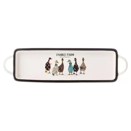 Блюдо 42*12*3,5см фарфор Family Farm прямоугольное (16)