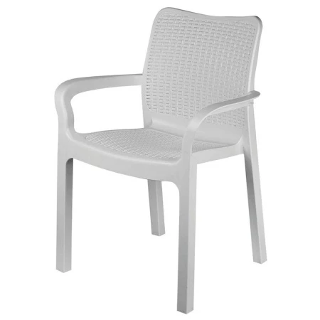 Стул 506*580*833мм пластик Rattan max нагр. до 120кг утренний туман (4)