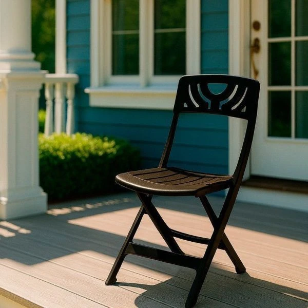 Стул складной 460*500*820мм пластик Decorona DeRiviera теплый орех (max нагр. 100кг) (18)