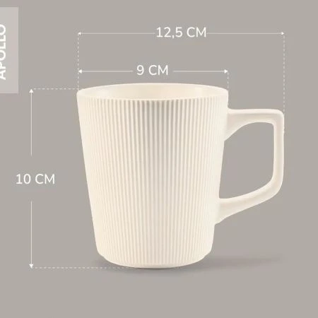 Кружка 410мл фарфор Romano белый RMN-440-W (12)