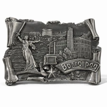 Магнит Свиток. Волгоград металл 9,6*6,5см античное олово 027-4ATN-80K22 (10)