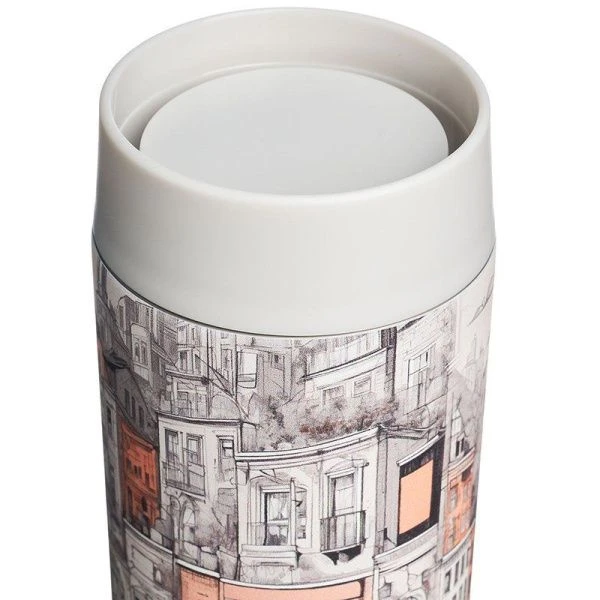 Термокружка 350мл нерж.сталь Город (24)