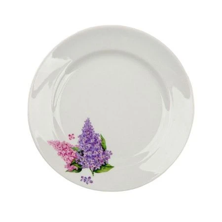 Тарелка мелкая 24см фарфор СИРЕНЬ Идиллия (12)