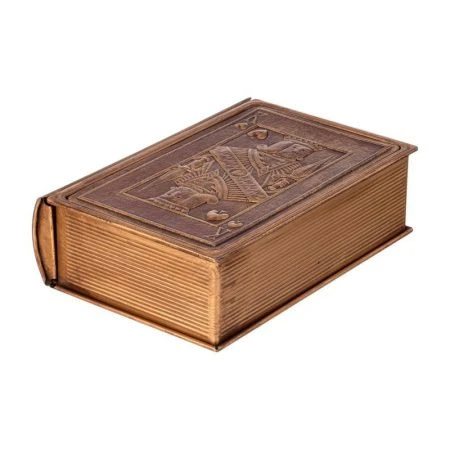 Шкатулка-книга 17*12*5см металл/полиуретан (24)