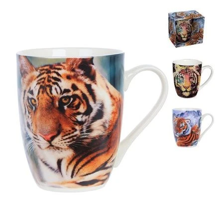 Кружка керамика ТИГР 2 вида подар.уп. (48)