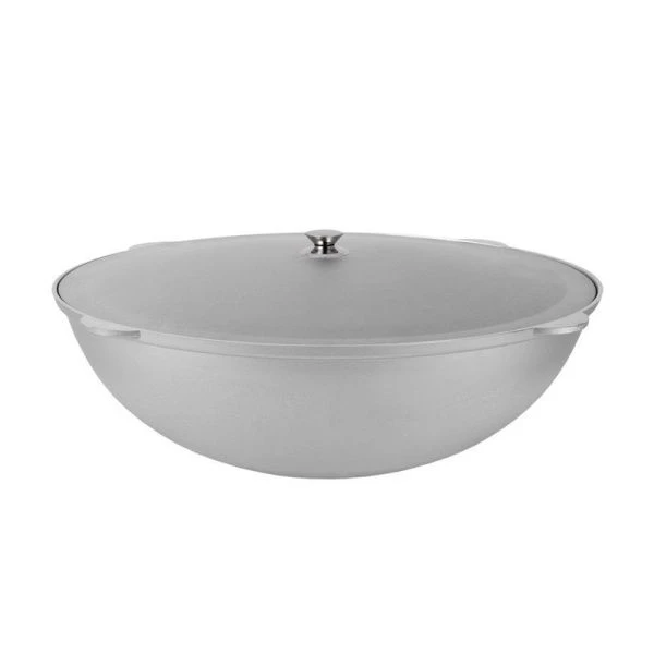 Казан для плова 28л алюминий с крышкой (2)