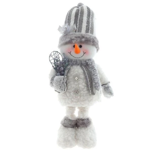 Игрушка мягкая Снеговик L18 W13 H73см 2в.