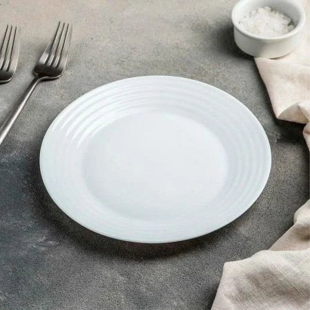 Тарелка мелкая 19см стеклокерамика АРЕНА десертная 50994 (24)