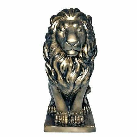 Фигура садовая ЛЕВ 33*24*56см гипс черно-бронзовый (1)